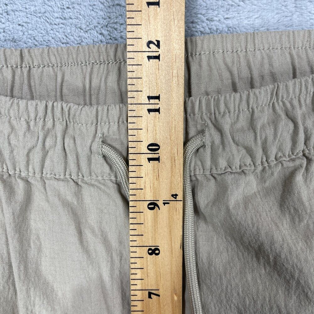 Sacre Pants Men's XL Tan Cargo Pockets Tapered Leg Logo Drawstring Ankle Zip - Picture 9 of 11